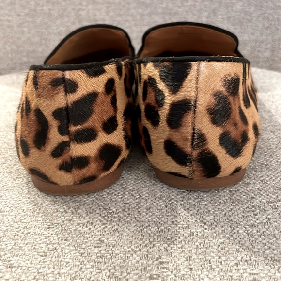 J. Crew leopard calf hair smoking loafers size 7.5 - Picture 9 of 10